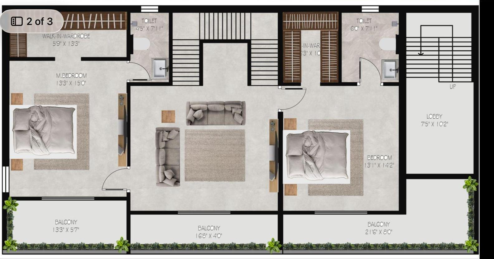 First Floor – Private Family Living Zone